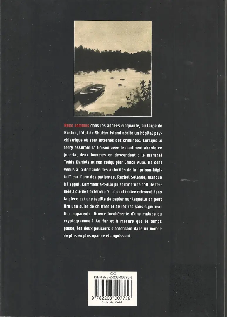 Verso de l'album Shutter Island