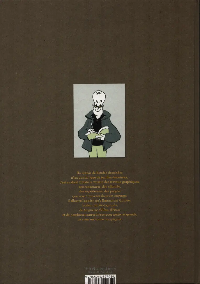 Verso de l'album Emmanuel Guibert, en bonne compagnie