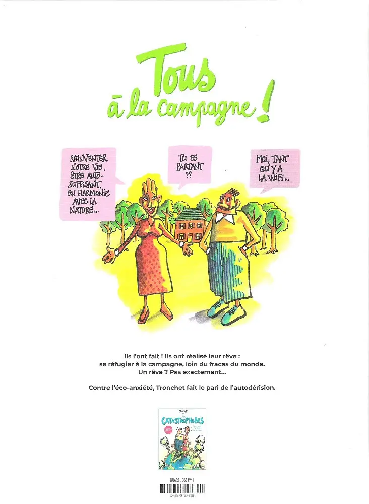 Verso de l'album Les catastrophobes 2 Tous à la campagne !