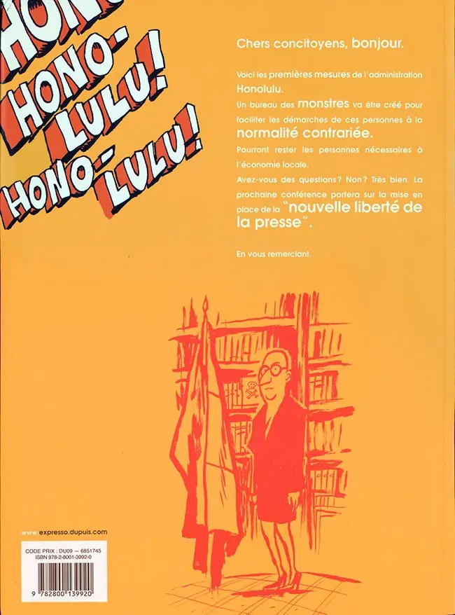 Verso de l'album Comix Remix Tome 3 Le grand exil