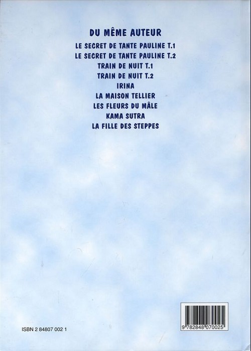 Verso de l'album La Compagne du tigre