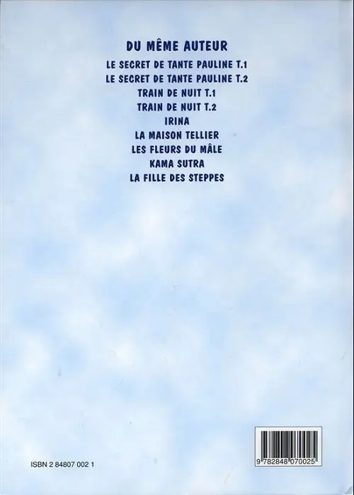 Verso de l'album La Compagne du tigre