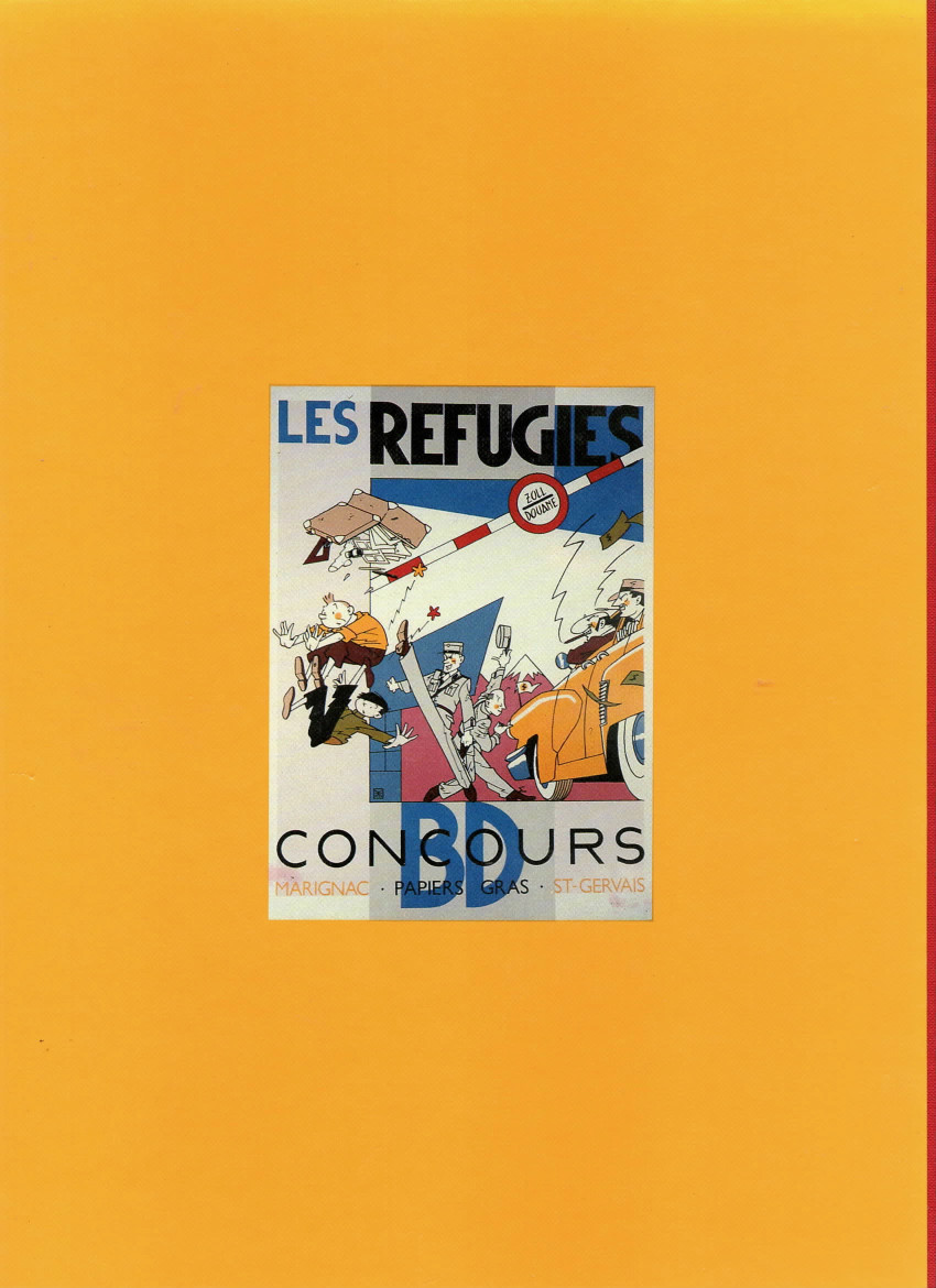 Verso de l'album Les réfugiés