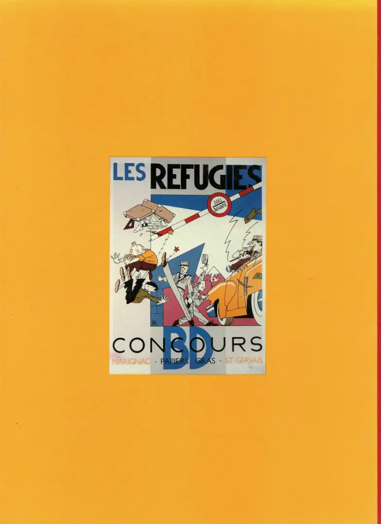 Verso de l'album Les réfugiés