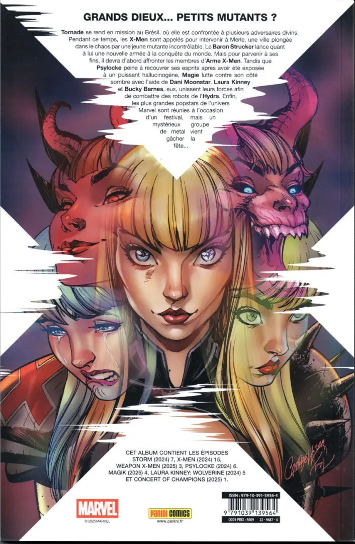 Verso de l'album X-Men 21