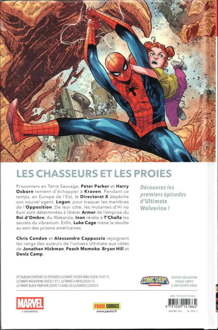 Verso de l'album Ultimate Universe 08