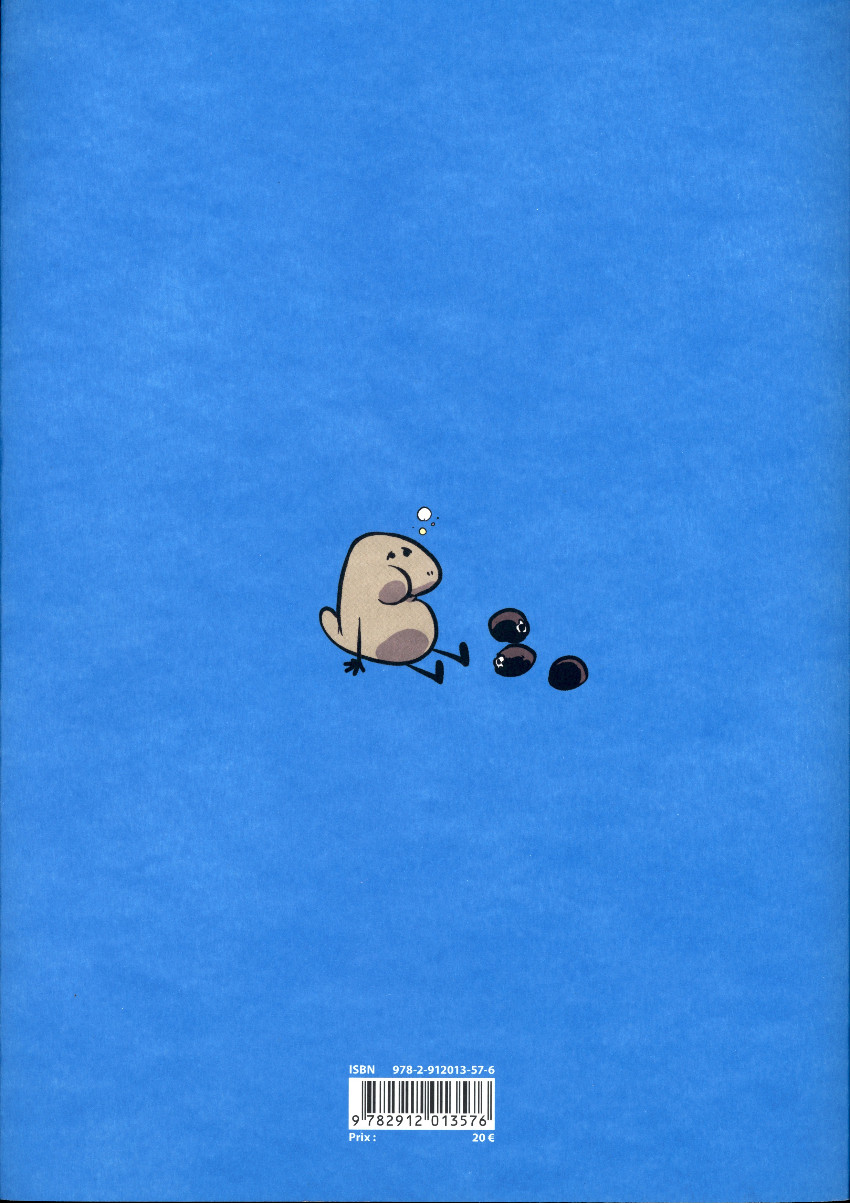 Verso de l'album Le margouillat et les letchis de Patagonie