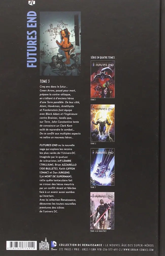Verso de l'album Futures End Tome 3