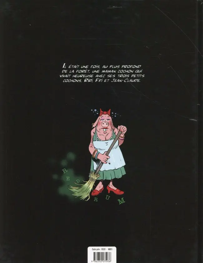 Verso de l'album Les 3 petits cochons reloaded