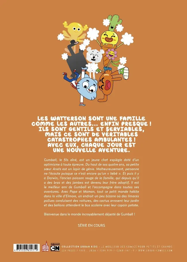 Verso de l'album Gumball Volume 1