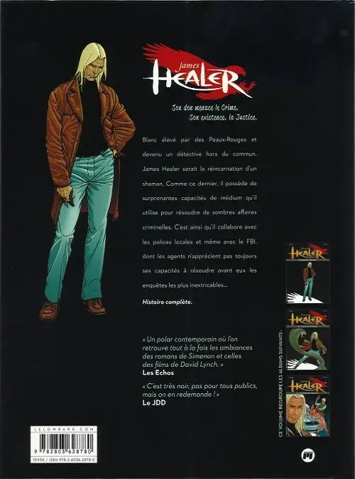 Verso de l'album James Healer Magnum James Healer tomes 1 à 3