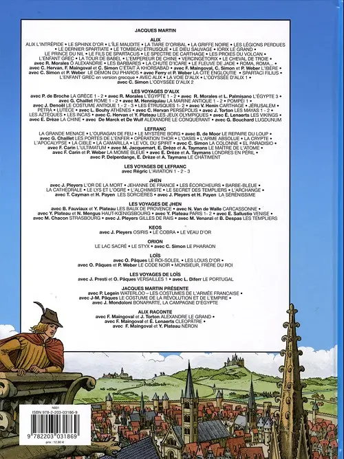 Verso de l'album Les voyages de Jhen Tome 10 L'abbaye de Villers