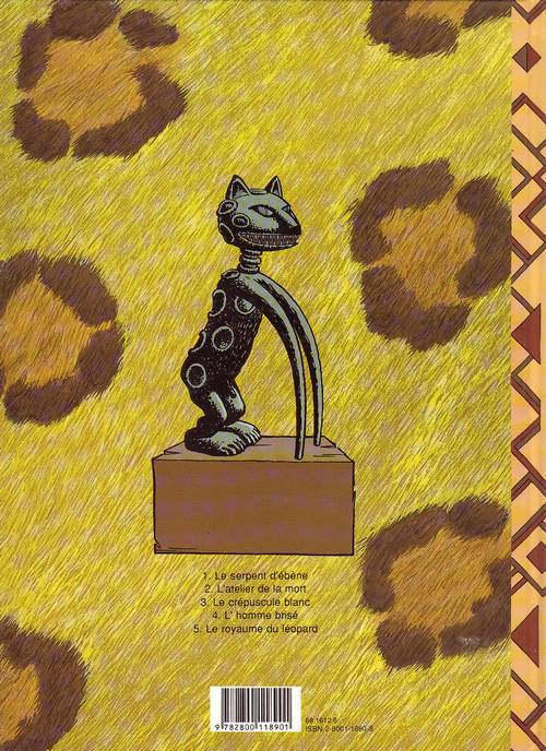 Verso de l'album Les aventures de Jimmy Tousseul Tome 5 Le royaume du léopard