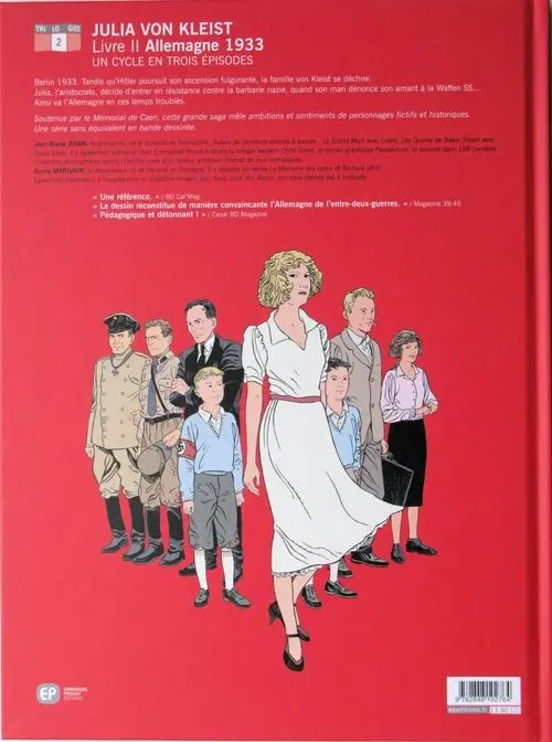 Verso de l'album Julia von Kleist Tome 2 Allemagne 1933