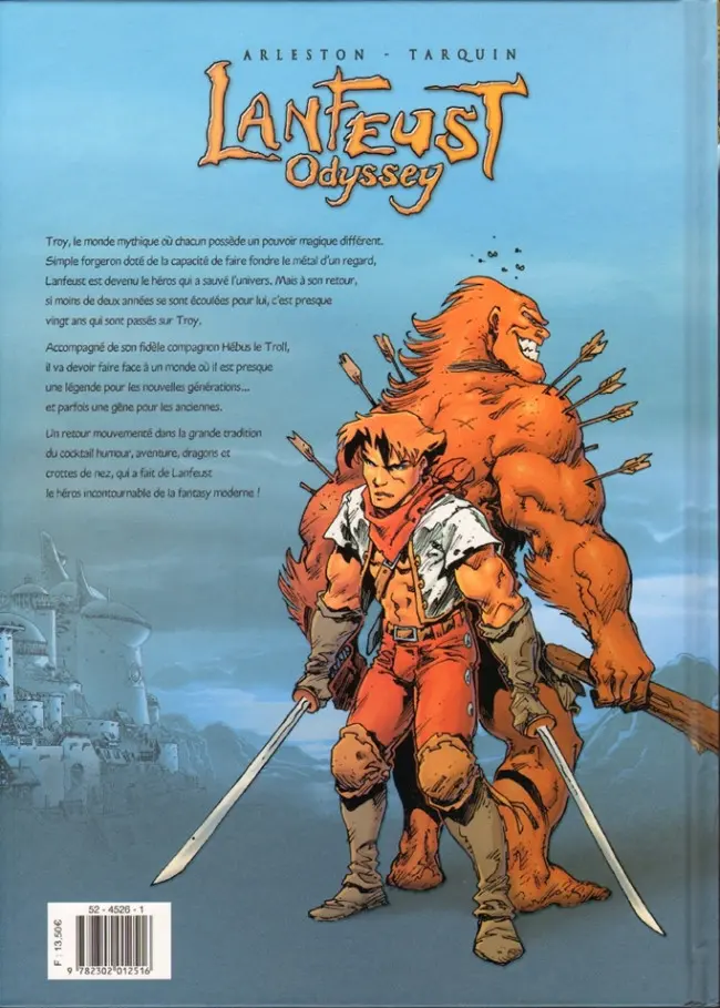 Verso de l'album Lanfeust Odyssey Tome 2 L'énigme Or-Azur - 2de partie