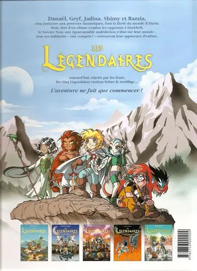 Verso de l'album Les Légendaires Tome 5 Cœur du passé