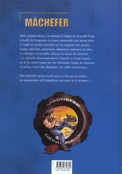 Verso de l'album Mâchefer Tome 1 Une huile en fuite
