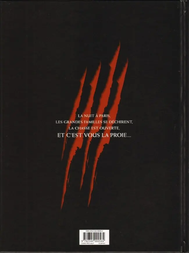 Verso de l'album Meutes Tome 1 Lune rouge