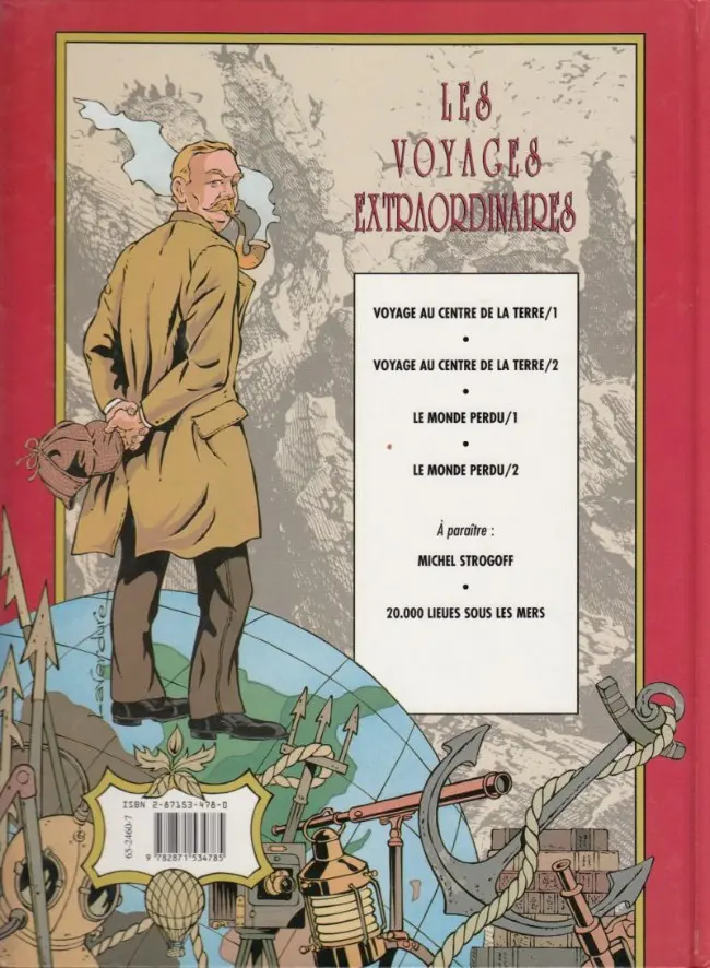 Verso de l'album Le Monde perdu Tome 2