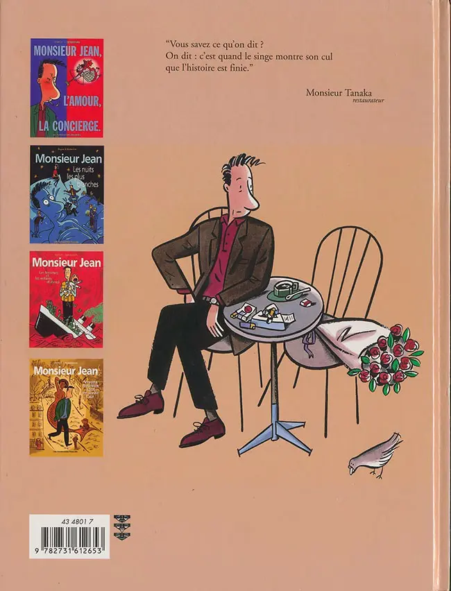 Verso de l'album Monsieur Jean Tome 4 Vivons heureux sans en avoir l'air