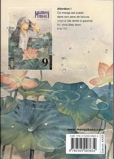 Verso de l'album Mushishi 9