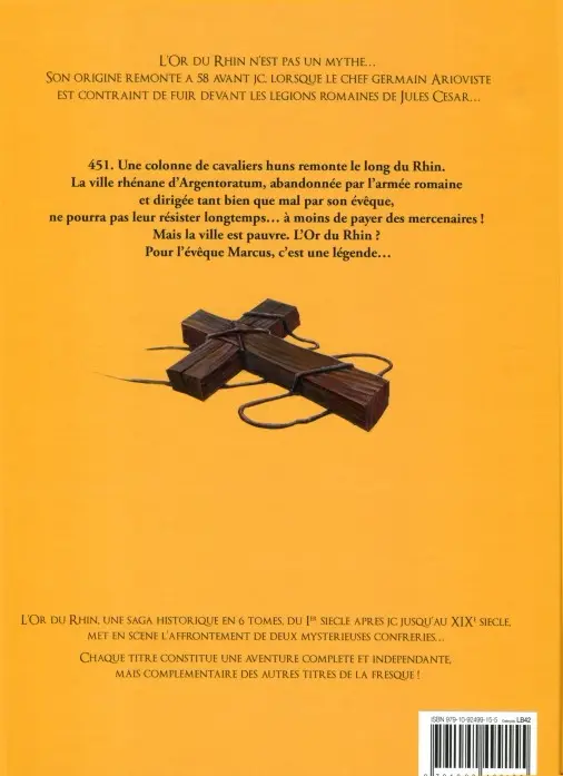 Verso de l'album L'Or du Rhin Tome 2 La flèche et le glaive
