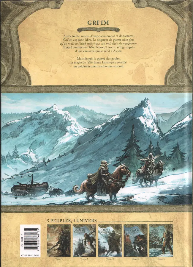 Verso de l'album Orcs & Gobelins Tome 3 Gri'im