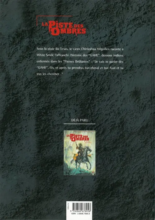 Verso de l'album La Piste des Ombres Tome 2 Trois Tombes