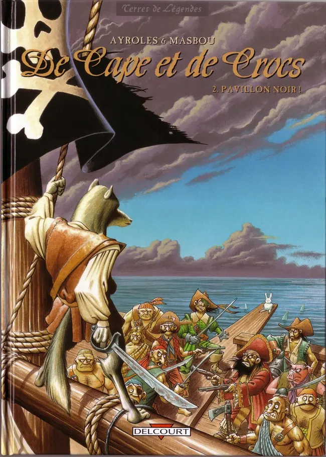 Couverture de l'album De Cape et de Crocs Tome 2 Pavillon noir !