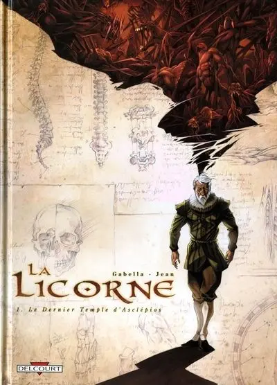 Couverture de l'album La Licorne Tome 1 Le Dernier Temple d'Asclépios