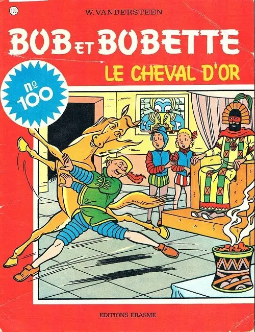 Couverture de l'album Bob et Bobette Tome 100 Le cheval d'or