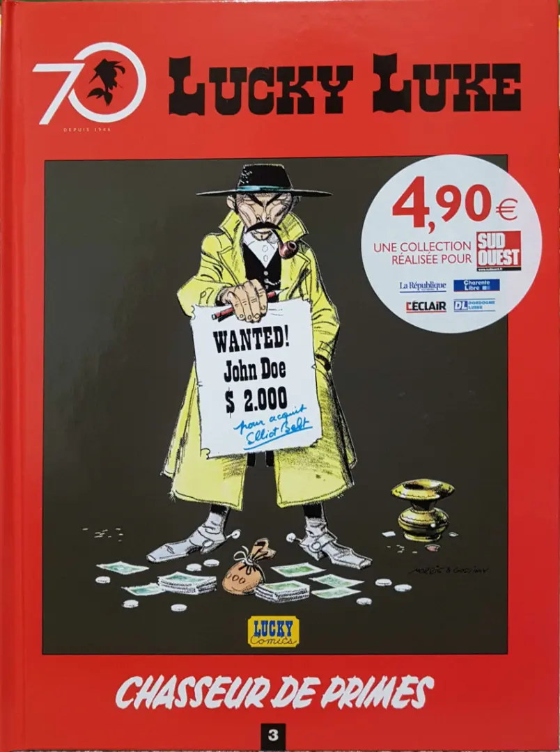 Couverture de l'album Lucky Luke 70 ans Tome 3 Chasseur de primes