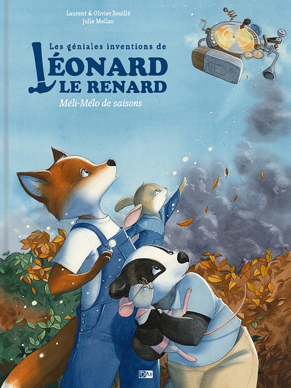 Couverture de l'album Les géniales inventions de Léonard le renard 1 Méli-Mélo de saisons