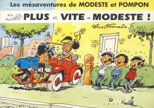 Couverture de l'album Modeste et Pompon Tome 2 Plus vite modeste !