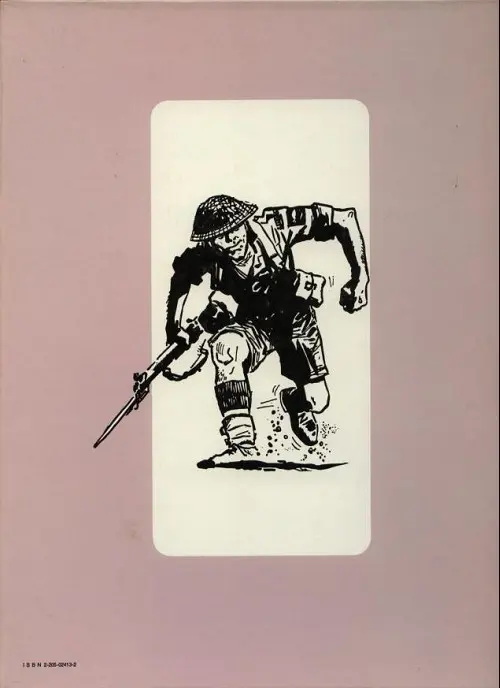 Verso de l'album Récits de guerre Du sable, rien que du sable