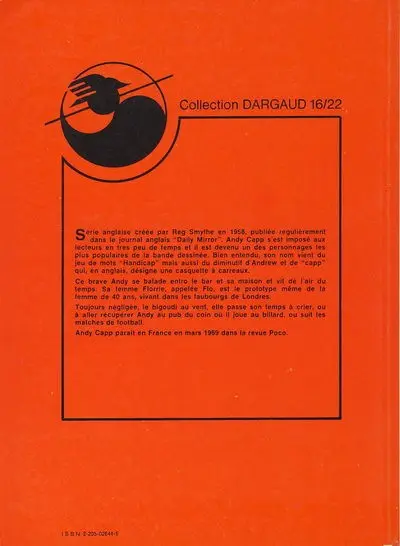 Verso de l'album Andy Capp 16/22 Moi, fainéant