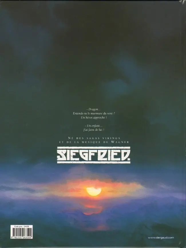 Verso de l'album Siegfried Tome 3 Le crépuscule des Dieux
