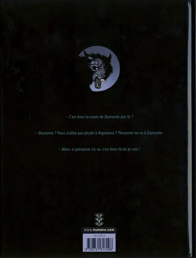 Verso de l'album Le Temps des loups Tome 1 Damonte