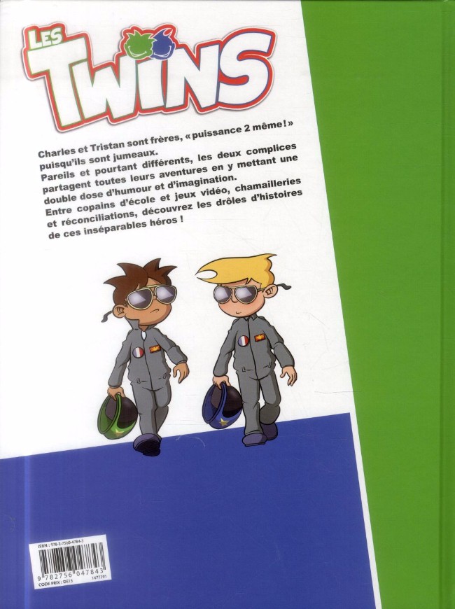 Verso de l'album Les Twins Tome 1 Jumeaux mais pas trop !
