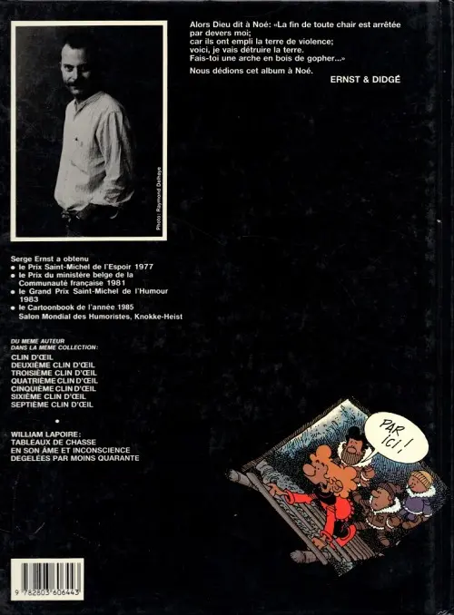 Verso de l'album William Lapoire Tome 3 Dégélées par moins quarante