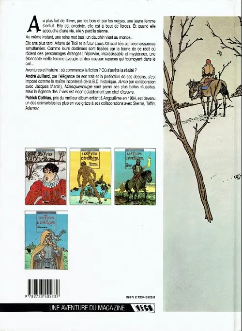 Verso de l'album Les 7 Vies de l'Épervier Tome 1 La blanche morte