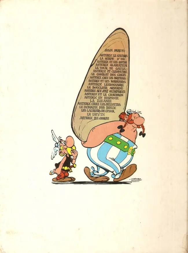 Verso de l'album Astérix Tome 3 Astérix et les Goths