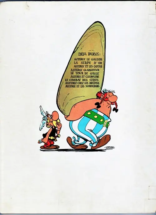 Verso de l'album Astérix Tome 9 Astérix et les Normands