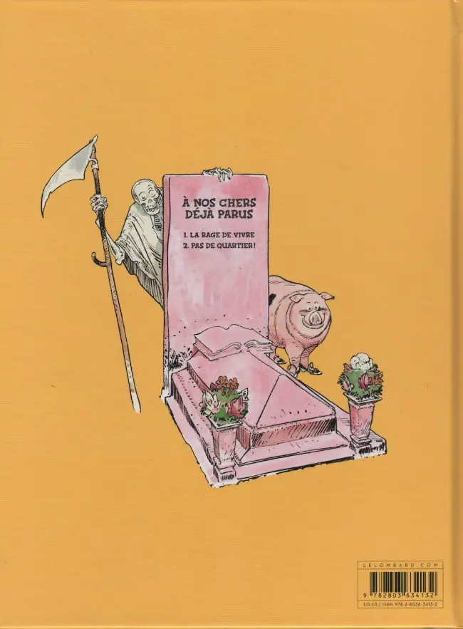 Verso de l'album Les Aventures de la Mort et de Lao-Tseu Tome 1 La rage de vivre