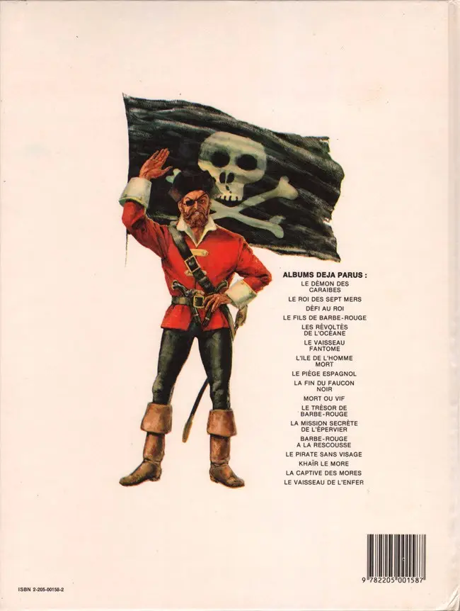 Verso de l'album Barbe-Rouge Tome 5 Les révoltés de l'Océane
