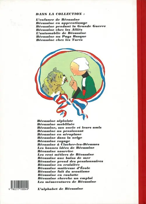 Verso de l'album Bécassine Tome 3 Bécassine chez les alliés