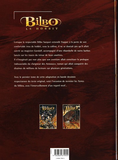 Verso de l'album Bilbo le Hobbit Livre 1