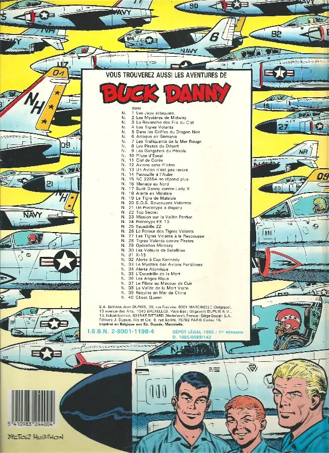 Verso de l'album Buck Danny Tome 2 Les mystères de Midway