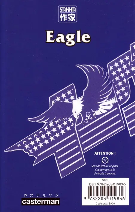 Verso de l'album Eagle 7 Le Siège du pouvoir