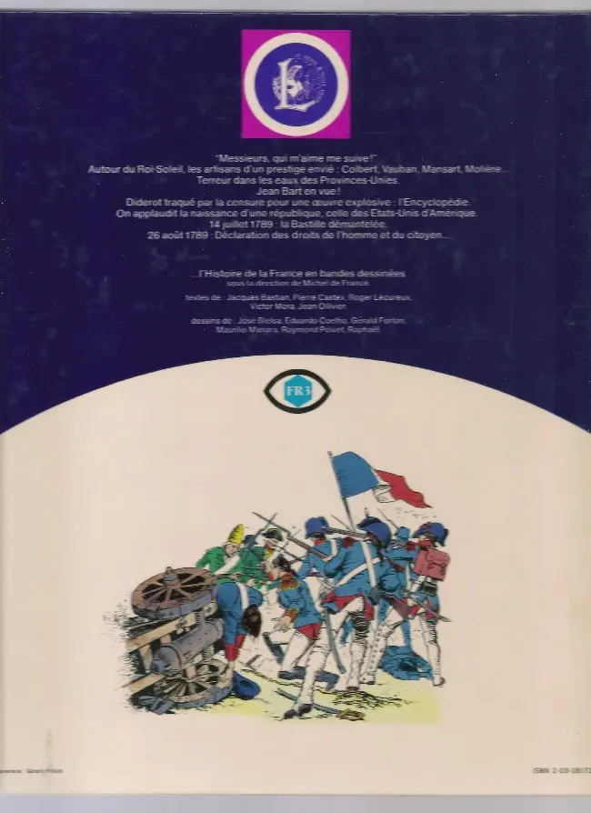 Verso de l'album Histoire de France en bandes dessinées Tome 5 De Louis XIV à la Révolution